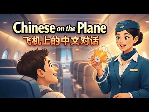 Chinese on the Plane｜飞机上的中文对话 || Learn Chinese Conversation