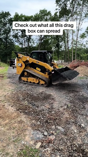 Showing how versatile our drag box is. Laying not only asphalt but… 2a modified and concrete sand. What else do you want to see us lay? Drag box build by us. Dm for details #construction #contractor #contractorlife #contractorsoftiktok #asphaltlife #paving #dragbox #asphaltpaving #asphalt #asphaltdriveway #dragboxpaving #skidsteer #heavyequipment #caterpillar #cat299d3