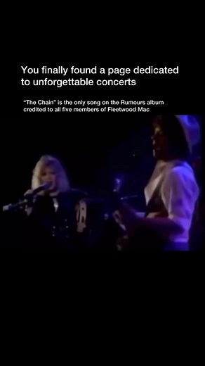 Unforgettable Concerts on Instagram: "Fleetwood Mac – “The Chain” | The Sound of Survival “And if you don’t love me now, you will never love me again…” “The Chain” isn’t just a song — it’s a declaration. Born from heartbreak, tension, and fierce collaboration, it’s the only track on Rumours credited to all five members of Fleetwood Mac. That alone makes it historic. But what truly sets it apart is the raw emotion that pulses through every note — especially when performed live. From the haunting 