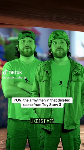 POV: the army men in that deleted scene from Toy Story 3 #toystory #parody #woody #buzzlightyear