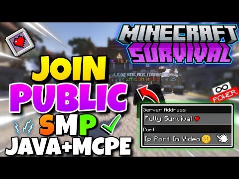New Best Public SMP Server Minecraft 1.21 🔥 | Java + PE | Cracked | 24/7 Online | Free To Join