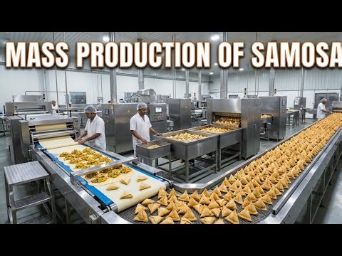 Step-by-Step Samosa Manufacturing | Large Scale Food Factory