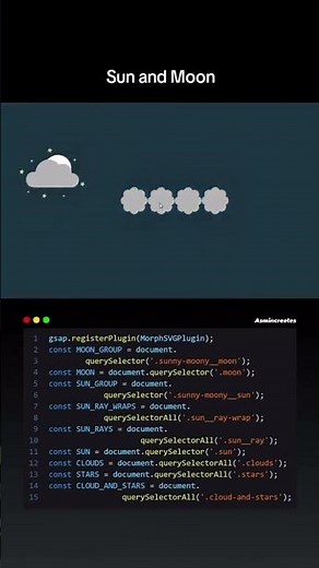 Sun and Moon using HTML, CSS and JavaScript