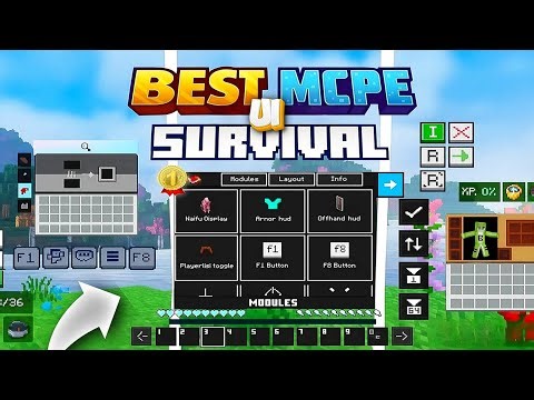 Quick Move UI Texture Pack for MCPE/MCBE 1.21+ | Faster Inventory & Easy Controls