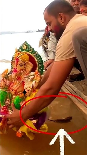 Real Incident at Ganpati Nimajjanam | Live Video 😱🎥 #shorts