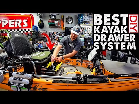 BEST Under The Seat Kayak Drawer System | DIY Tackle Storage and Kayak Mods