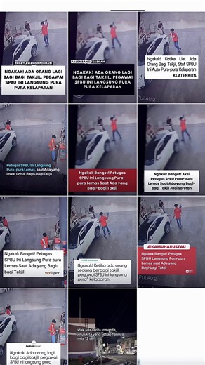 Petugas SPBU Pura-Pura Lapar untuk Takjil Gratis