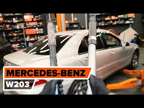 How to change rear shock absorber on MERCEDES-BENZ W203 C-Class [TUTORIAL AUTODOC]