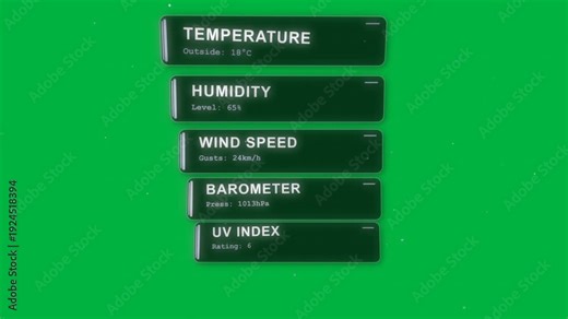 On load, UI stack sliding in, centering over transparent canvas, markers pulsing to show weather
