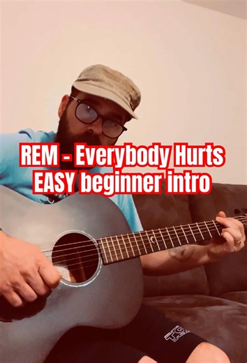 REM - Everybody hurts Easy beginner tutorial #guitartutorial #guitarlesson #beginnerguitar