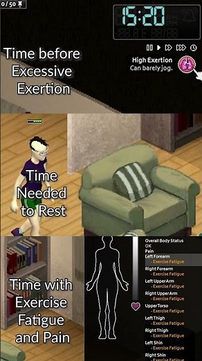 Exercise Regularity in Project Zomboid