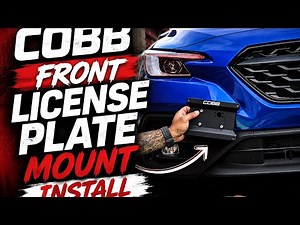 COBB Front License Plate Mount Install