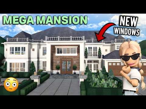 I Built A MEGA MANSION Using The NEW BLOXBURG WINDOWS