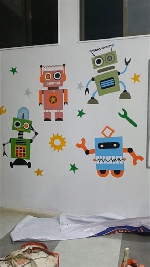 Robot Drawing in Science Room | #art #sciencefacts #shortsfeed #shorts