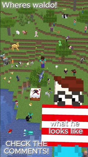where's waldo? short video #minecraft #animation