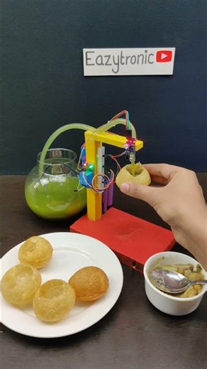 How To Make Automatic Pani Puri Filling Device using Arduino Uno #panipuri #Automaticwatertap #iot