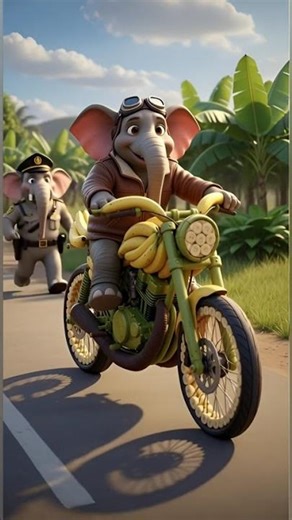 Elephant vs Police #Shorts#ViralShorts