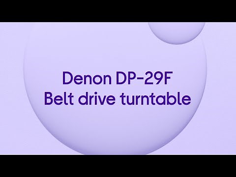 Denon DP-29F Belt Drive Turntable - Silver - Product Overview