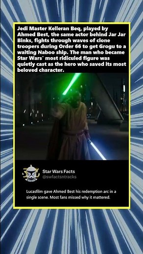 Jar Jar's actor saved the most loved character in Star Wars #starwars #starwarsfacts #lore #shorts