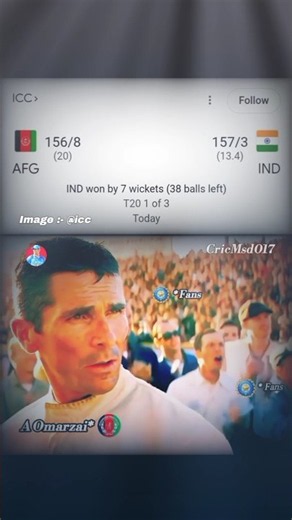 IND VS AFG 🥶🥵 Abhishek Sharma 💥 Omarzai 👏