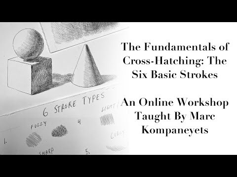 Online Workshop: The fundamentals of Cross-Hatching, The 6 Basic strokes