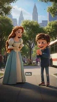 Princess Gets Teleported to Modern World! (Learn English) 👑 #princess #learnenglish