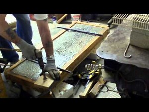 Pouring a Custom Concrete Garden Bench Top