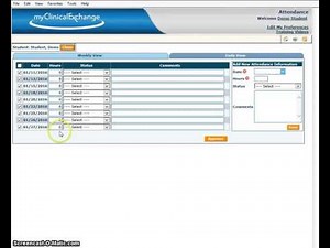 myClinicalExchange - Attendance Tracking for the Student