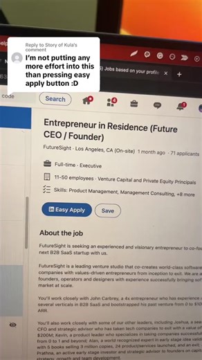 Don't only apply to easy apply to jobs, go a little extra and do this 🙌💡#JobTips #JobSearch #JobMarket #resume #resumetips #linkedin #linkedintips #career #job #careertips #careertiktok #interview #interviewtips #jobinterview