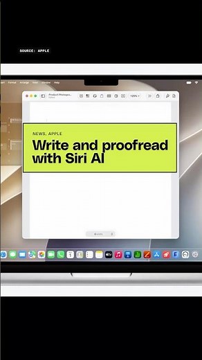 Write and proofread with Siri AI