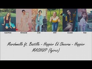 Cimorelli || Marshmello ft. Bastille - Happier Ed Sheeran - Happier MASHUP ( color coded lyics)