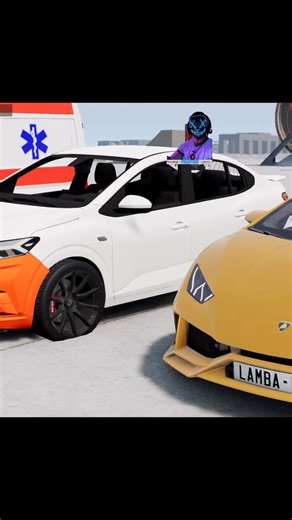 Car 2 ambulance #beamngcrashes #beamngdrive #cars #aura #crash #fail | Phantom
