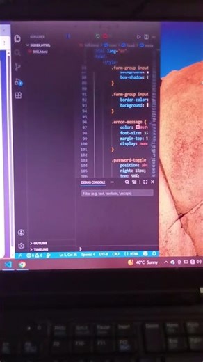sign up page in html #trending #viral #coding