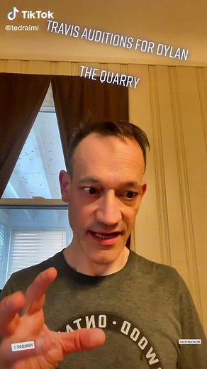 Travis auditions for Dylan. #thequarry @supermassivegames #tedraimi #milesrobbins