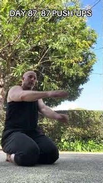 87 DAYS, 87 PUSH-UPS Hitting them in chunks because my body hurts!