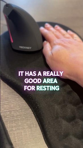 Most Ergonomic Mouse Pad I've Ever Owned Ergonomic Joint Wrist Support Memory Foam Massage Bump