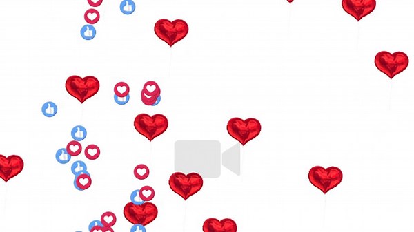 Animation of falling social media icons over white background. social media and communication concept digitally generated video Stock Video Footage - Alamy