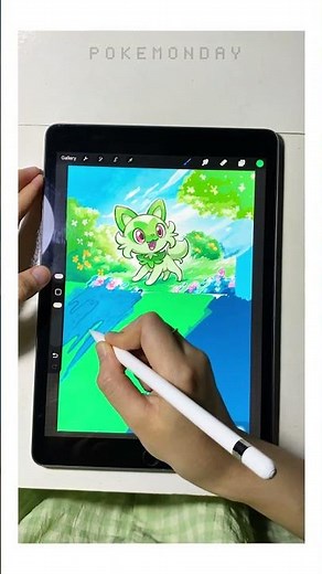 What does the finished Sprigatito card look like