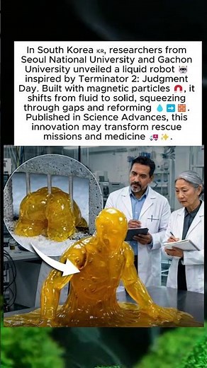 Scientists Develop Liquid Robot Inspired by Terminator 2 Technology #ScienceNews, #Robotics