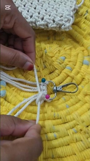 Macrame key chain making /easy craft