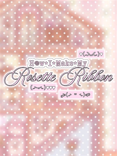 a slightly more precise rosette ribbon tutorial (♥︎) a bit better than before ig... ꩜___☆ #rosetteribbon #digitalart #fyp #4u #xyzabc