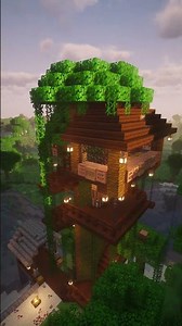 Minecraft Jungle Treehouse 🌴 (Tutorial?)