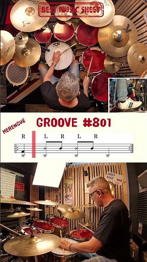 🥁 Drum Beat for Beginners #801 | Easy Drum Beat #801 | Learn Drum Beat | How to Play Drum Beat