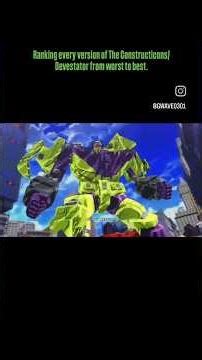 Ranking every version of The Constructicons/Devestator from worst to best. #transformers #devestator