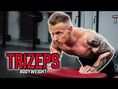 Triceps exercises without equipment for home | Triceps training without dumbbells for all 3 heads