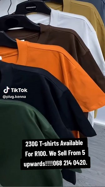 Plug Kenna (@plug.kenna) - 230G Plain T-shirt Available For Only R100. #Localbrand #fashion #plaintshirts #unbranded #clothing