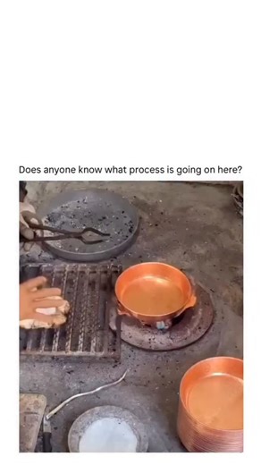 picpac17 on Instagram: "- The video captures the traditional tinning (kalai) process for copper cookware, where artisans clean pans with salt to remove oxidation, heat them over open fire to glowing temperatures, apply molten tin as a food-safe lining, and quench in water for a shiny finish. - This method, common in North African and South Asian metalworking, prevents copper from leaching into food during cooking, reducing health risks from acidic ingredients; peer-reviewed studies on metal cook