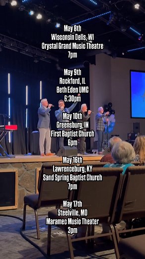 UPCOMING DATES!!! 📣 • We hope to see you all at some of them! Let us know if you are coming in the comments!! www.triumphantquartet.com/schedule 👏🏼 | Triumphant Quartet