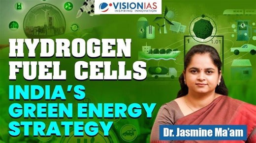 Hydrogen Fuel Cells | India’s Strategy for Clean Energy Transition | Vision IAS