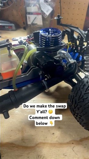 O.S. Engine swap? 🤔 #traxxas #traxxasracing #rccar #rctruck #rccrawler #nitrorc #nitrogang #offroad